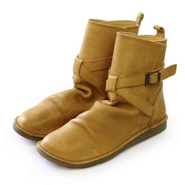 本革クロスベルトレディースブーツ(1233)