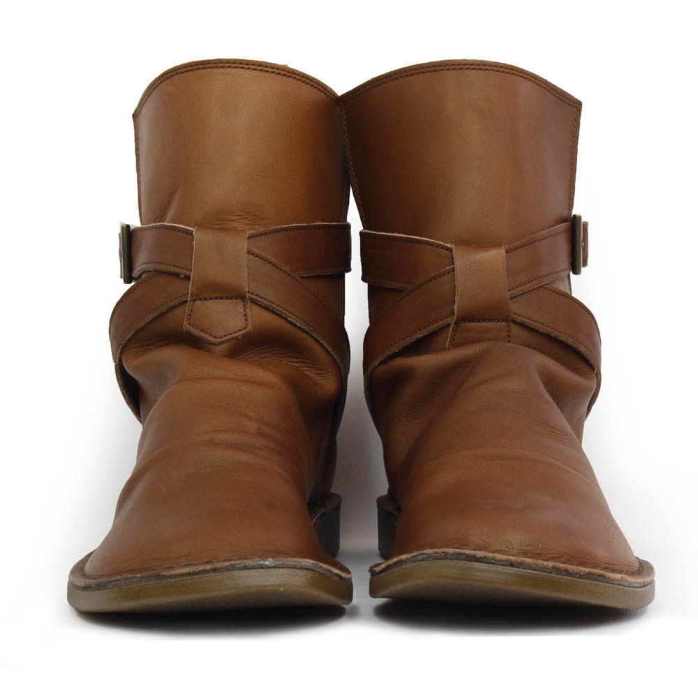 本革クロスベルトレディースブーツ(1233)