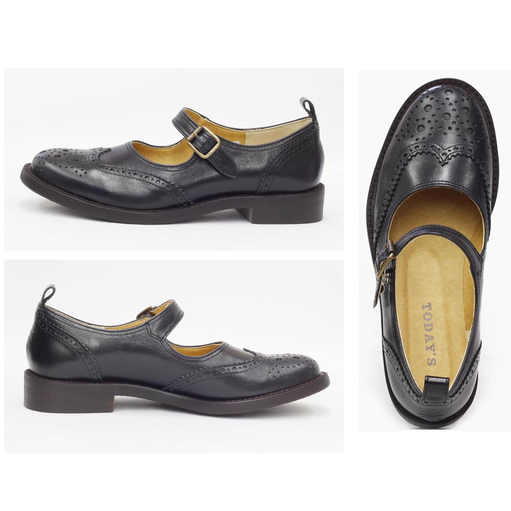 本革甲ベルトローヒール(5523)