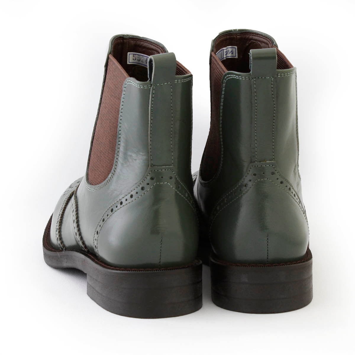 本革サイドゴアショートブーツ(5524)