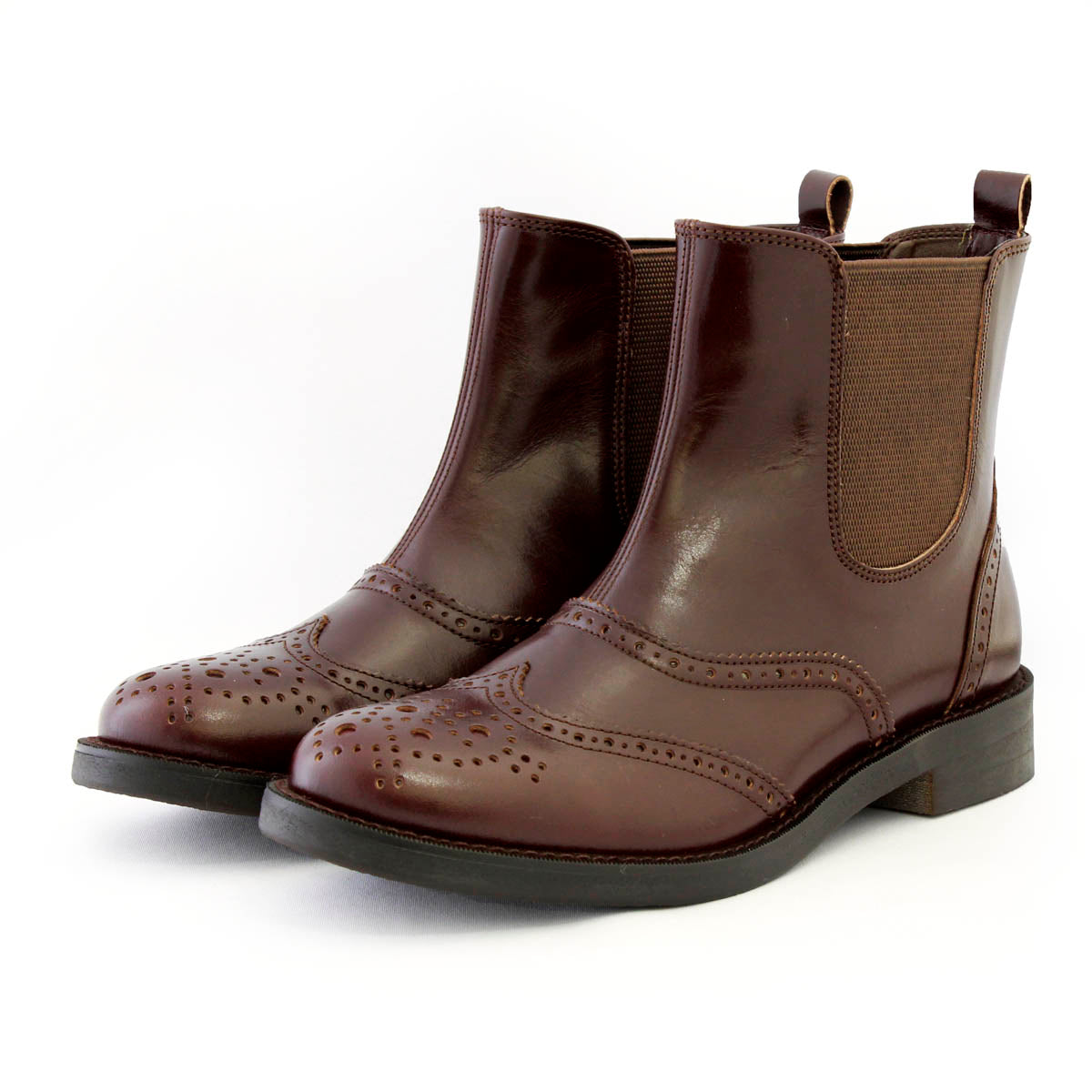 本革サイドゴアショートブーツ(5524)