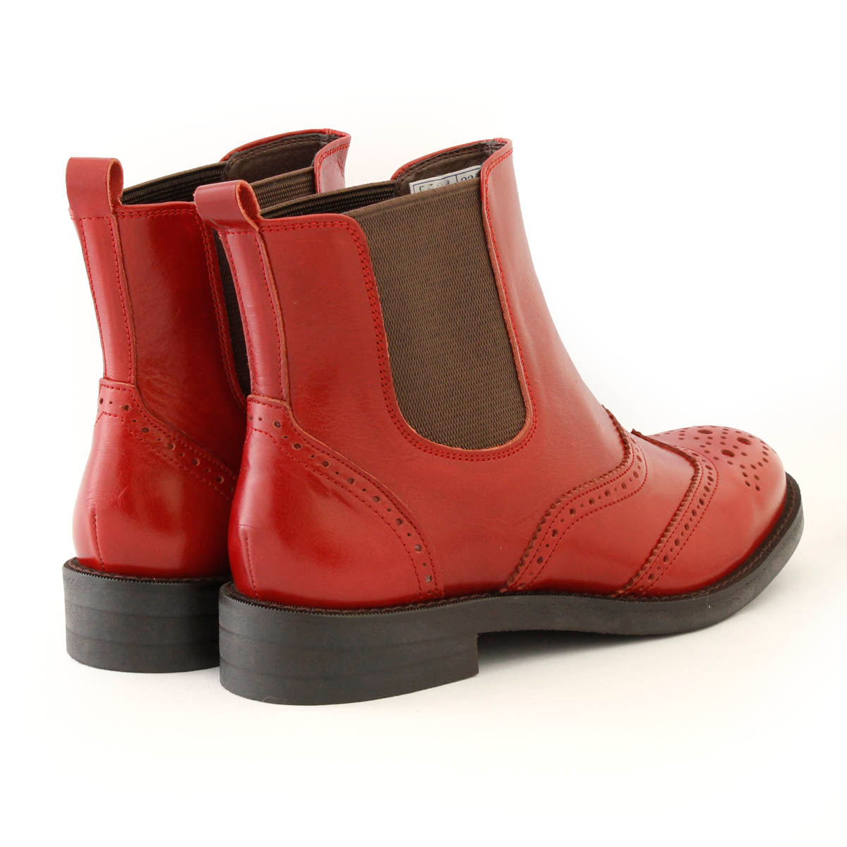 本革サイドゴアショートブーツ(5524)