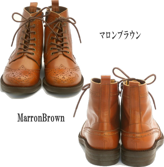 本革クラシカルレースアップブーツ(5525)