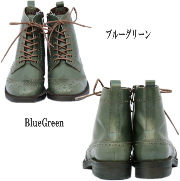 本革クラシカルレースアップブーツ(5525)